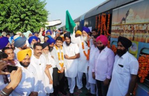 TRAIN FLAGGED OFF FROM TALWANDI BHAI