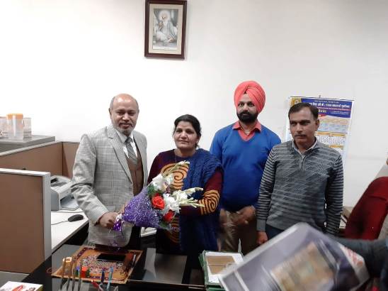 Prem Kumari takes charge as Superintendent Grade-II (G) on promotion in DC Office Ferozepur