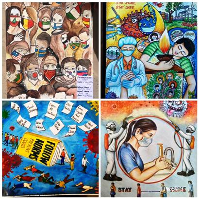 Covid warrior hailed through 3rd Online Paintings Competition by Mayank Foundation