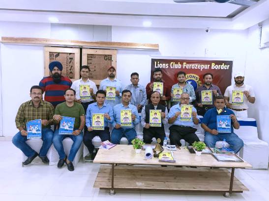 Lions Club Border released Covid-19 Awareness Posters to follow medical protocols to make Corona-Free Ferozepur