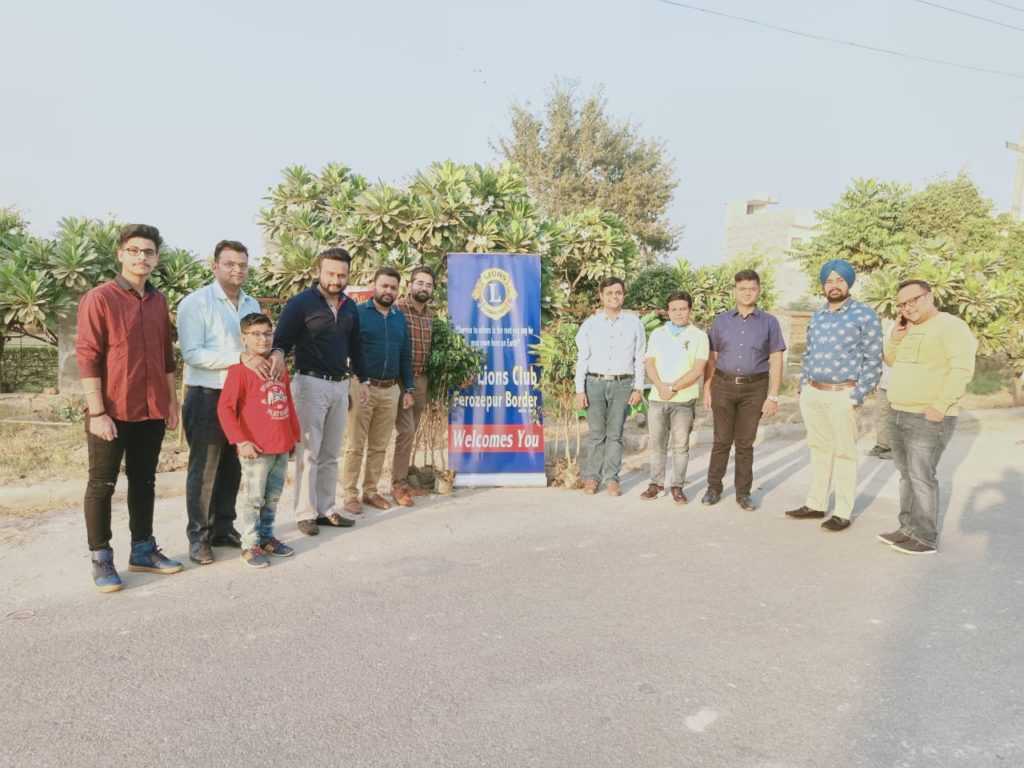 Lions Club Border organizes Tree Plantation at Bhagwati Enclave