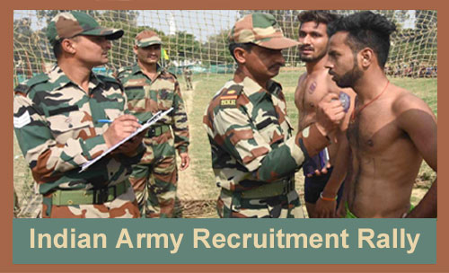 Army Recruitment Rally in Punjab from 4-31 Jan. 2021
