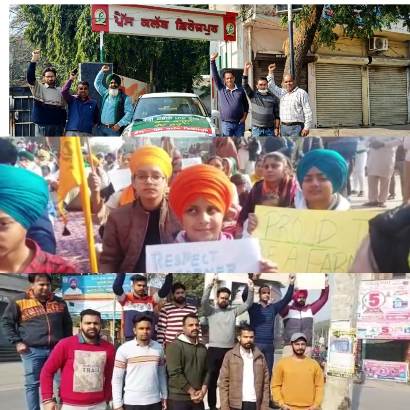 Farmers’ Bharat Bandh gets support from all sections in Ferozepur