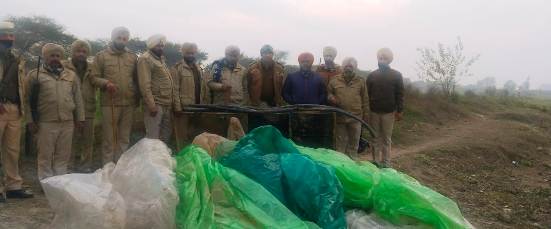 Excise and police in joint operation recover 60,000 ltrs ‘lahan’, 200 illicit liquor bottles