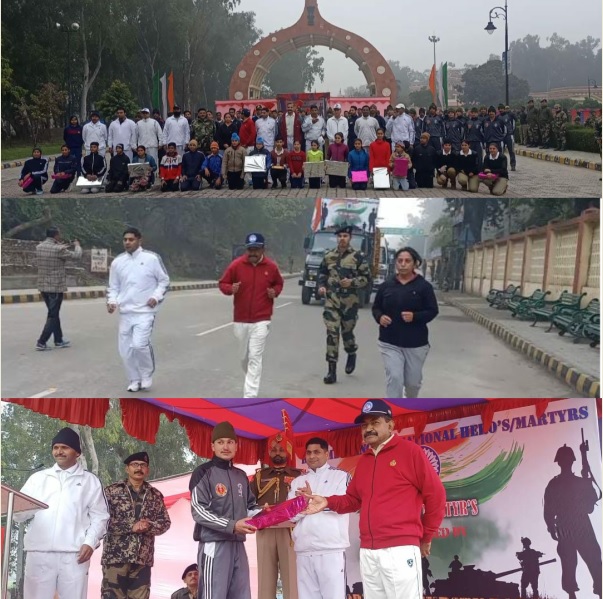 BSF jawans organize 5-km ‘Run for Martyrs’ to honour 1971 War Veterans