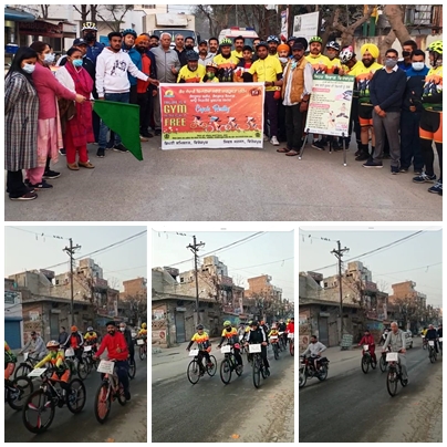Health Department organizes Cycle Rally to create awareness on Cancer