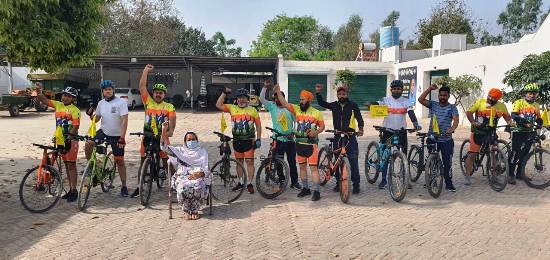 Cycle ride mission in solidarity with farmers on agitation by Hussainiwala Riders Ferozepur