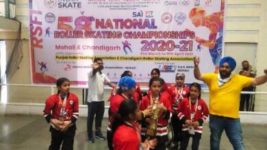 58वीं नैशनल रोलर स्केटिंग चैम्पियनशिप में डीसीएम की छात्राओ ने गोल्ड मैडल जीता