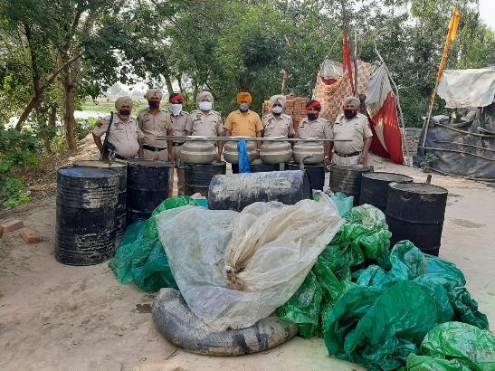 30,000 ltrs ‘lahan’ seized from villages near Sutlej River and destroyed being unclaimed
