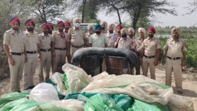Ferozepur: 48,000 ltrs ‘lahan’, 250 illicit liquor bottles seized