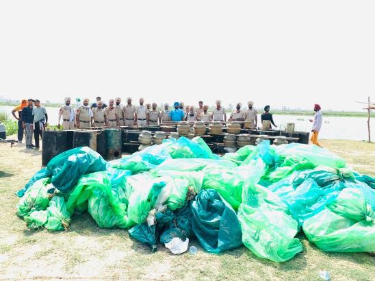 In a big haul, Excise department seized 1,80,000 ltrs ‘lahan’, 600 bottles illicit liquor