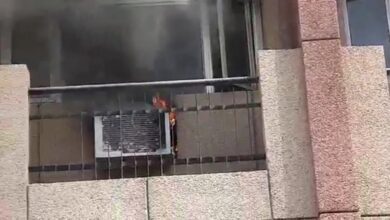 Fire at railway DRM office