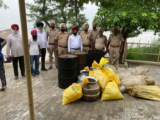 Ferozepur: 13,500 ltrs ‘lahan’, 450 illicit liquor bottles seized