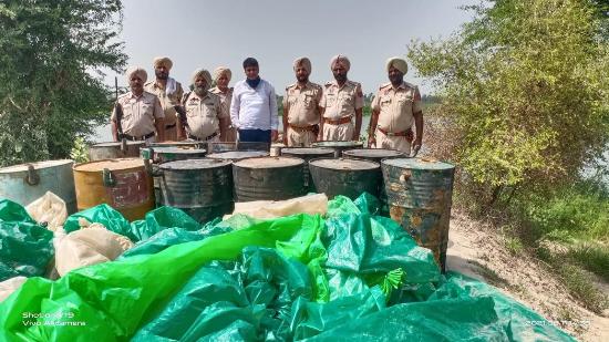 96,000 ltrs ‘lahan’ recovered from near Sutlej River