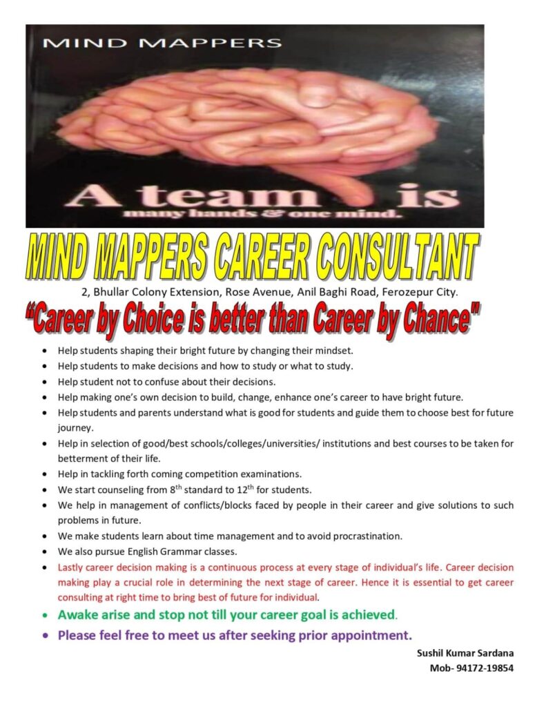Now, career choosing worries over with free Mind Mappers Career Consultant