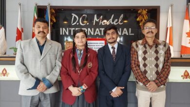 फिट इंडिया क्विज में डीसीएम इंटनैशनल के विद्यार्थियो का राज्य में प्रतियोगिता में चयन