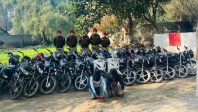 Ferozepur police crackdown on  vehicle lifter gang, held two with 30 bikes