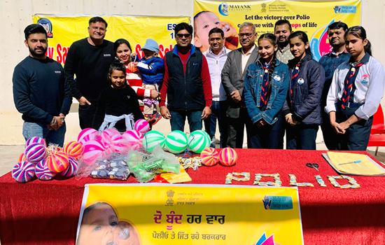 Mayank Foundation celebrated Polio Sunday by organising  'Do Boond Zindagi Ki' camp 