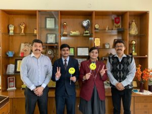 फिट इंडिया क्विज में डीसीएम इंटनैशनल के विद्यार्थियो ने जीता फस्र्ट रनर-अप का खिताब