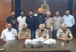 Ferozepur police arrest 9 accused of criminal links with recovery of arms and ammunition