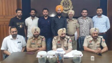Ferozepur police arrest 9 accused of criminal links with recovery of arms and ammunition
