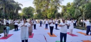 अंतर्राष्ट्रीय योग दिवस-2022 से पहले फिरोजपुर मंडल द्वारा एक योग अभ्यास सत्र का आयोजन किया गया