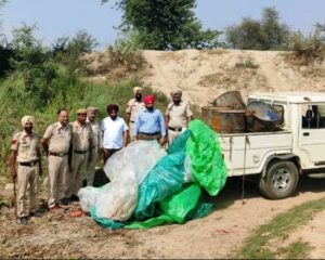 Teams of Excise and police teams recover 36,000 ltrs ‘lahan’ in Ferozepur