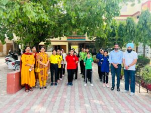 स्कूल के छात्रों द्वारा शांति विद्या मंदिर में मनाया गया ओलंपिक डे 