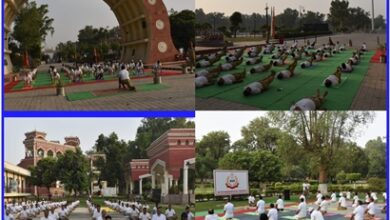 BSF observes 8th International Day of Yoga at Bhagat Singh Martyrs Memorial