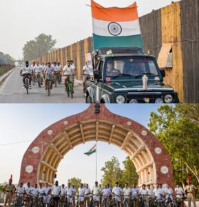 30 riders participate in Cycle Rally from BSF SHQ to Martyrs Memorial Hussainiwala