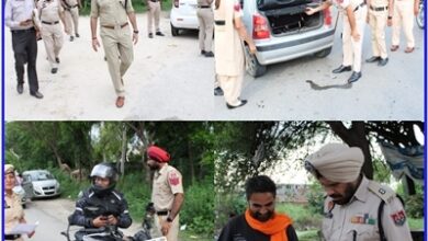 Police in Action Mode: 650 cops to keep sharp eye on movement of anti-social elements in Ferozepur