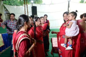 DC Ferozepur joins Tiyan Da Mela with her one-year-old daughter held at Old Age Home 