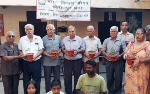 Bharat Vikas Parishad organizes Tulsi Vitran Camp, distributed 1,800 plants at 15 Mandirs 