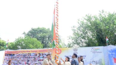 मंडल रेल प्रबंधक, डॉ. सीमा शर्मा द्वारा 76वें स्वतंत्रता दिवस के अवसर पर राष्ट्रीय ध्वज फहराया गया