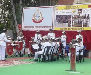 BSF holds Band Display under Azadi Ka Amrit Mahotsav