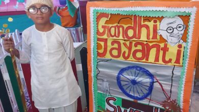 शांति विद्या मंदिर में गांधी जयंती मनाई गई