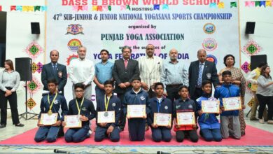 47वीं सब-जूनियर व जूनियर नैशनल योगासन स्पोर्टस चैम्पियनशिप में पश्चिम बंगाल का ओवरऑल ट्रॉफी पर कब्जा