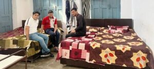 Vipul Narang social activist donates bed sheets to all 37 inmates at Blind Home