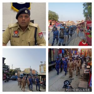 Ferozepur police conduct Flag March jointly with CRPF and RAF