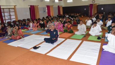 SESSION ON MEDITATION AND MENTAL HEALTH FOR BSF JAWAN AND FAMILIES HELD AT SHQ FEROZEPUR CAMPUS
