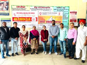 देव समाज कॉलेज फॉर वूमेन फिरोजपुर द्वारा एक दिवसीय निःशुल्क चिकित्सा जांच शिविर का आयोजन किया