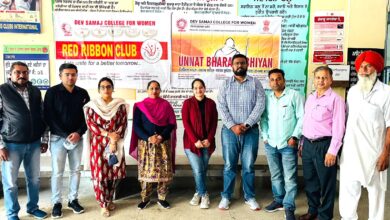 देव समाज कॉलेज फॉर वूमेन फिरोजपुर द्वारा एक दिवसीय निःशुल्क चिकित्सा जांच शिविर का आयोजन किया