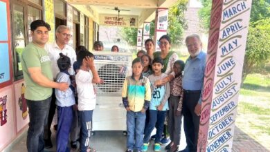 Vipul, social activist adds another feather to his cap, donates air-cooler at Several Special Resource Centre