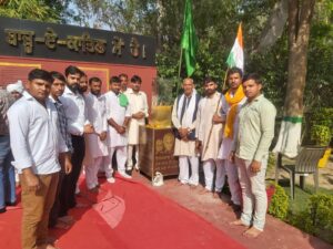 Janta Sarkar Morcha from Gohana (Haryana) installed 'Pure Ghee Jyoti' at Martyrs' Memorial, Hussainiwala