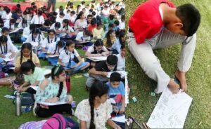 छट्टी मयंक शर्मा पेटिंग प्रतियोगिता में 1500 प्रतिभागियो ने कैनवेस पर बिखेरी प्रतिभा, 55 स्कूलो ने लिया हिस्सा