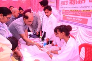 MEDICAL CAMP ORGANIZED BY ANIL BAGHI HOSPITAL IN ASSOCIATION WITH GIAN DEVI NANDRAJOG CHARITABLE TRUST (GDNCT)