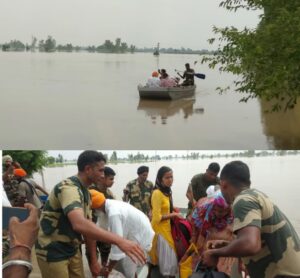 BSF conducts 'Flood Rescue/Evacuation Operations' in border villages of Ferozepur