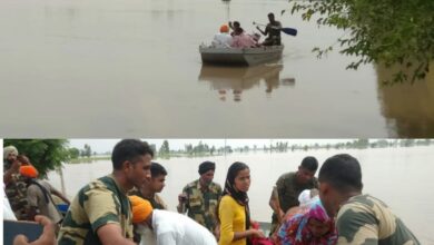 BSF conducts 'Flood Rescue/Evacuation Operations' in border villages of Ferozepur