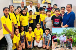Three sisters and UCMass kids donate piggy bank savings for flood relief to Ferozepur Foundation