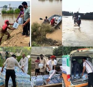 Post-Flood Activity : NGO supplies 2,000 drinking water boxes with post-flood advisory